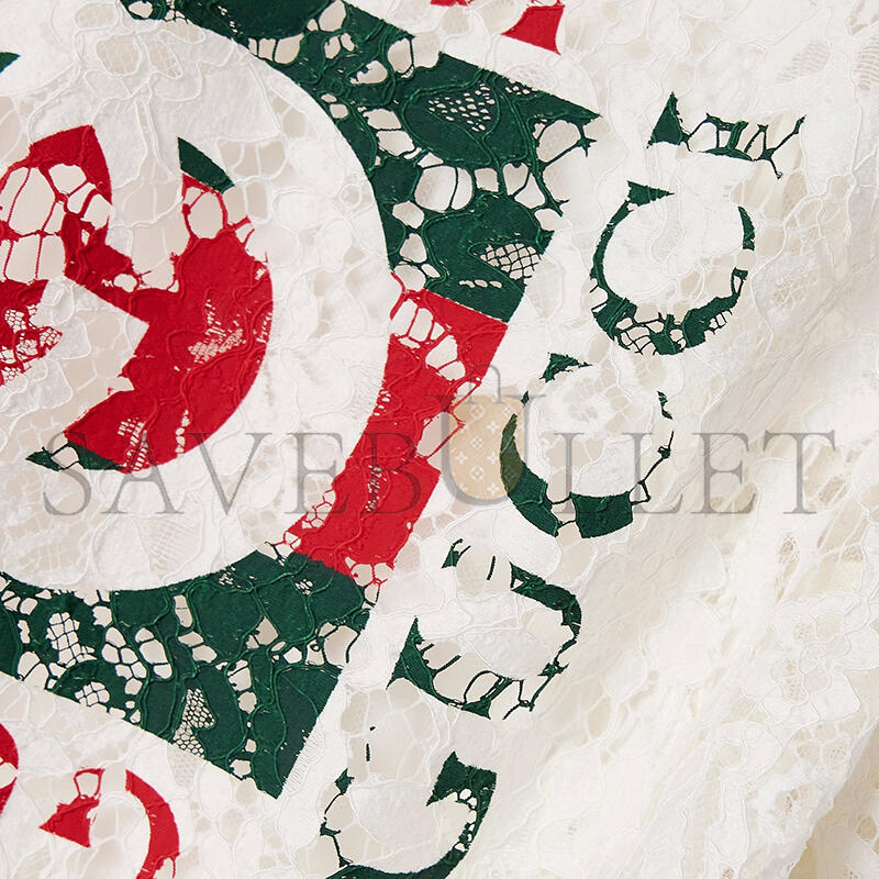 Gvc*1 printed corded lace t-shirt 788990